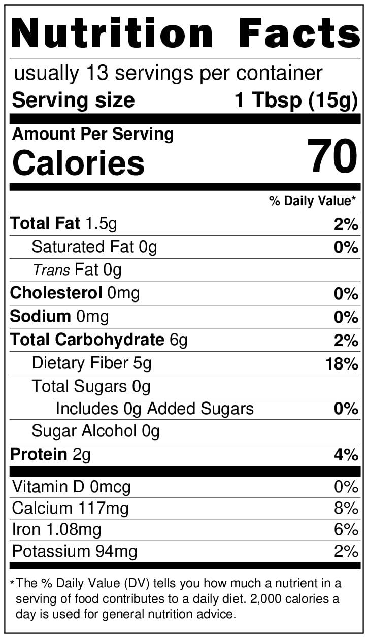 Organic Chia, Vegan, Non-GMO, Raw Superfood, Natural Omega-3 & Fiber Source, Plant-Based Supplement
