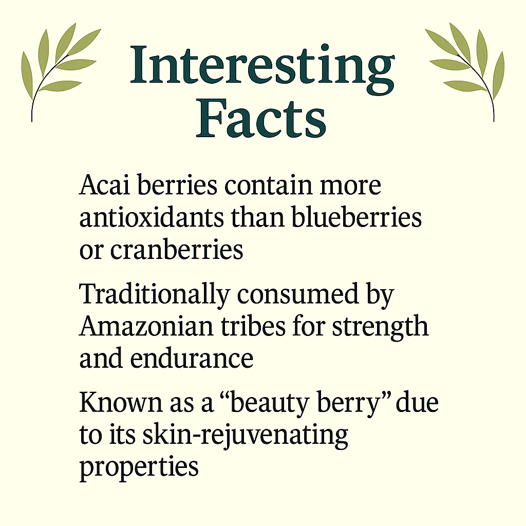 Organic Acai Berry Capsules – Vegan, Non‑GMO, Freeze‑Dried Antioxidant Supplement for Heart, Immune & Digestive Wellness