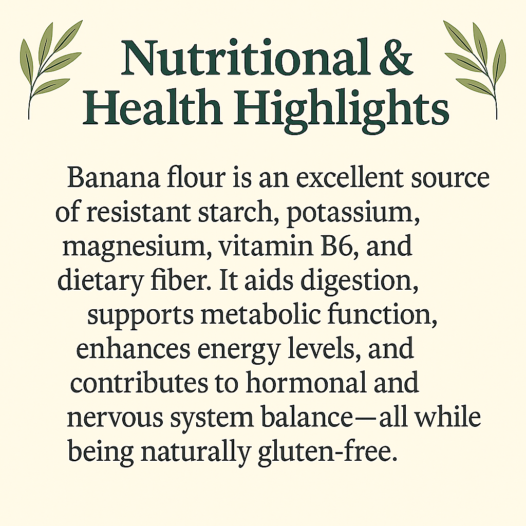 Banana Powder, Natural Fruit Powder, Vegan, Non-GMO, Gluten-Free, Raw Superfood, Smoothie and Baking Ingredient