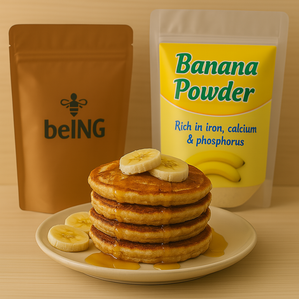 Banana Powder, Natural Fruit Powder, Vegan, Non-GMO, Gluten-Free, Raw Superfood, Smoothie and Baking Ingredient