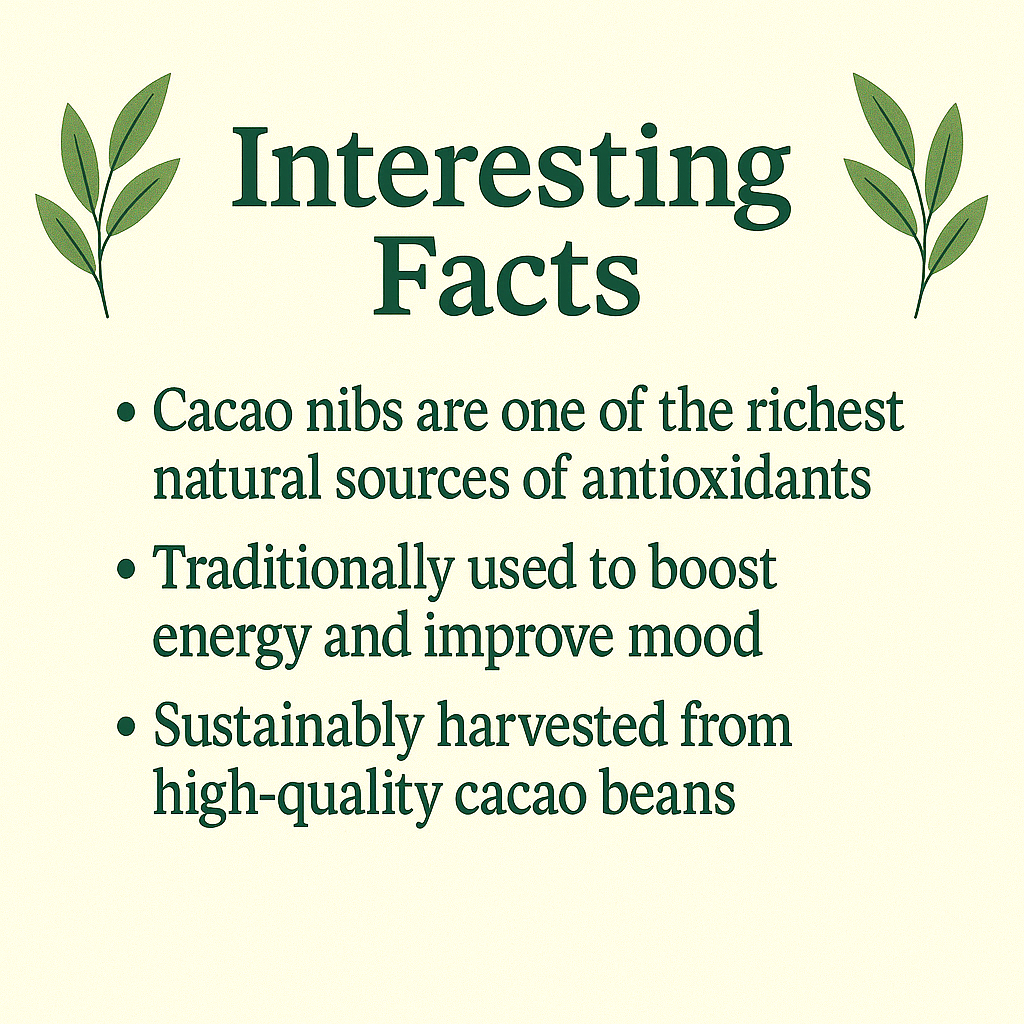 Organic Cacao Nibs, 100% Pure, Vegan, Non-GMO, Antioxidant Superfood, Natural Energy & Mood Support, Raw Chocolate Crumbs