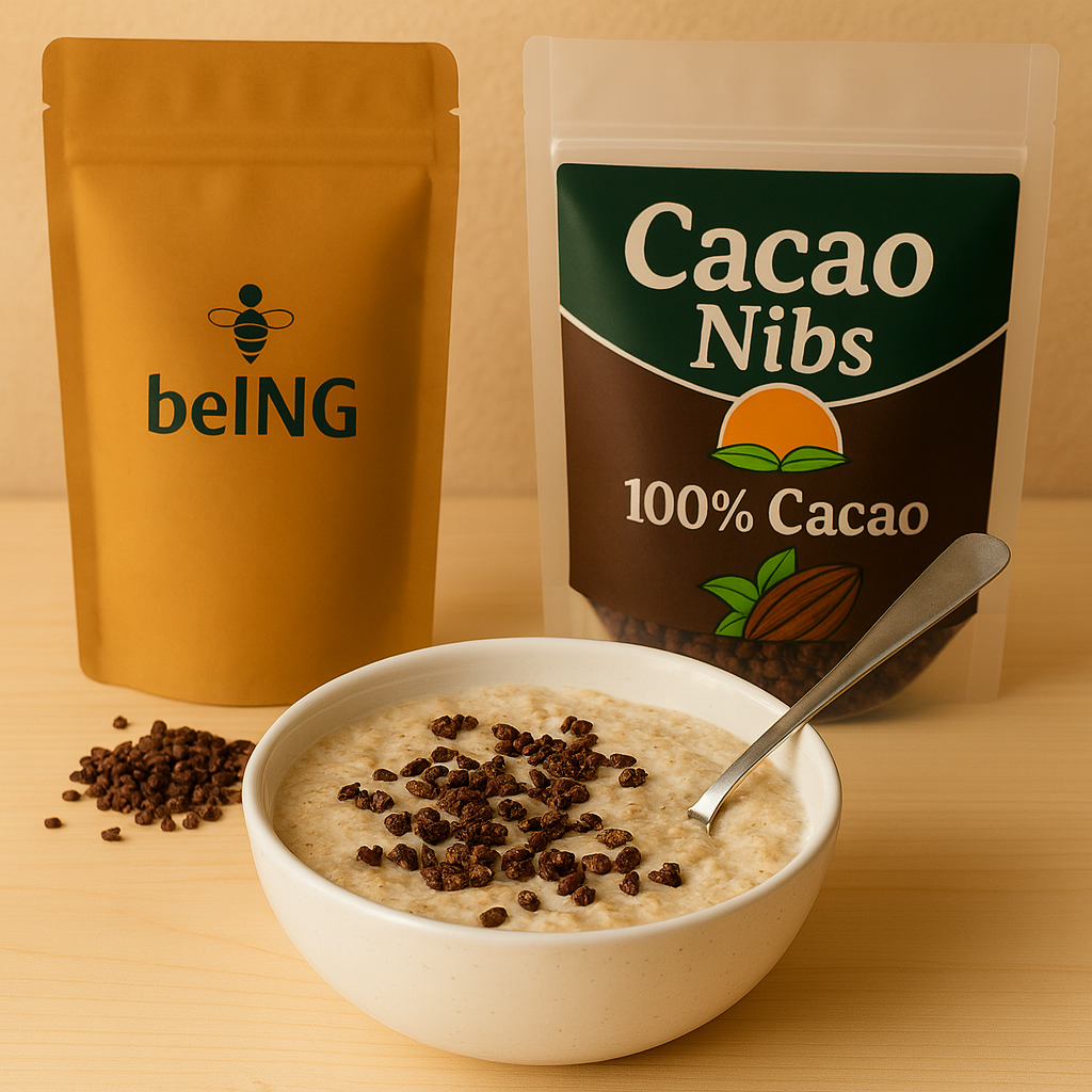 Organic Cacao Nibs, 100% Pure, Vegan, Non-GMO, Antioxidant Superfood, Natural Energy & Mood Support, Raw Chocolate Crumbs