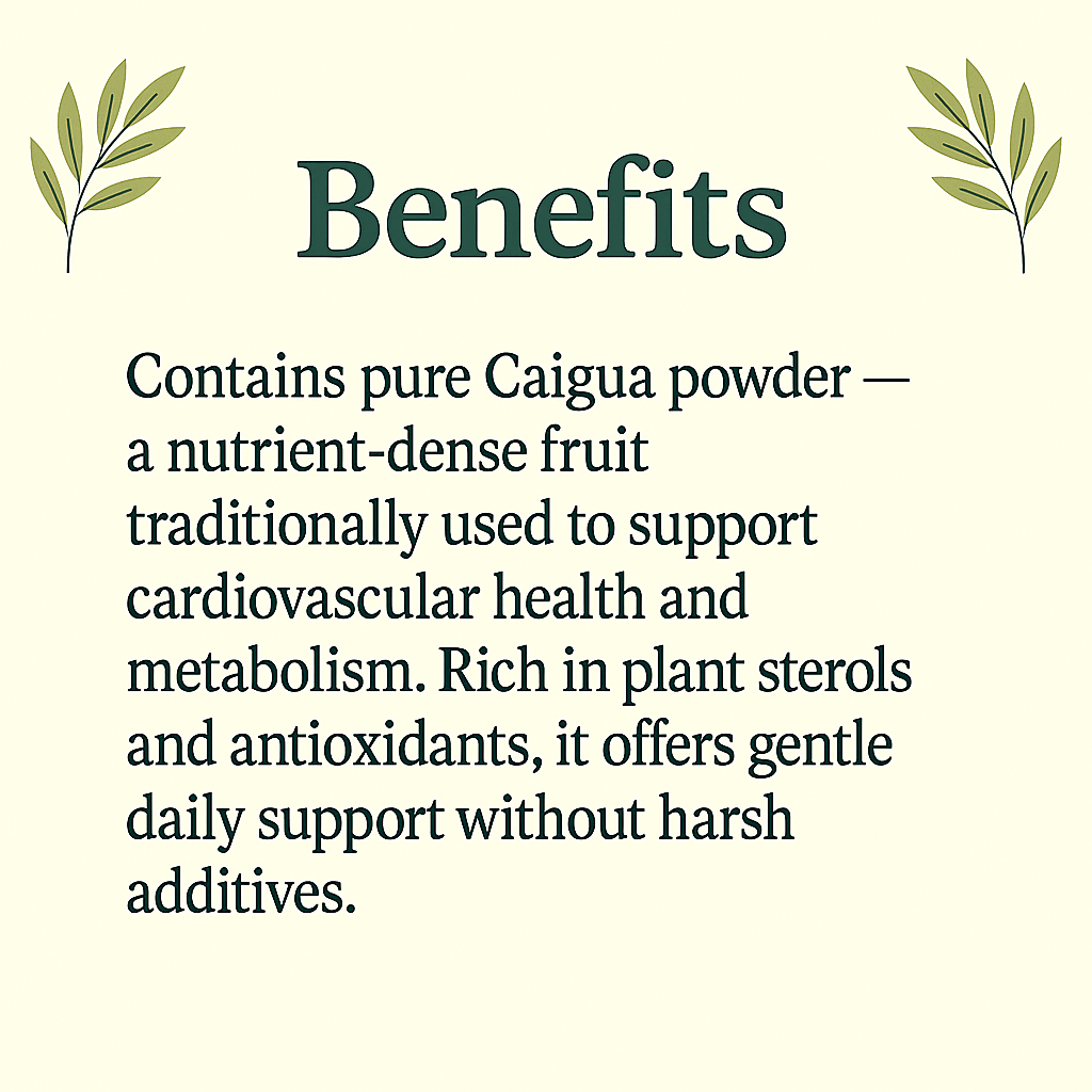 Caigua Capsules | Organic Natural Supplement | Vegan, Non-GMO, Gluten-Free | Supports Metabolism & Heart Health