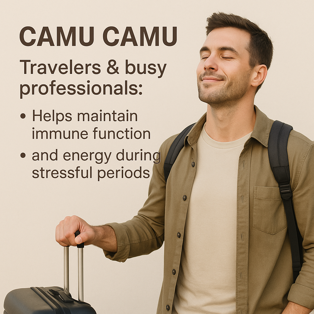 Camu Camu Capsules | Organic Vitamin C Superfruit | Vegan, Non-GMO, Gluten-Free | Natural Immune & Skin Support
