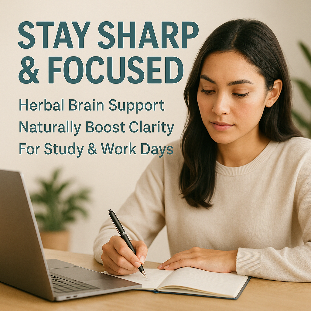 Cerebral Capsules | Herbal Brain Support Blend | Rosemary, Oregano, Nettle, Lemon Balm & Sage | Vegan, Natural, Non-GMO