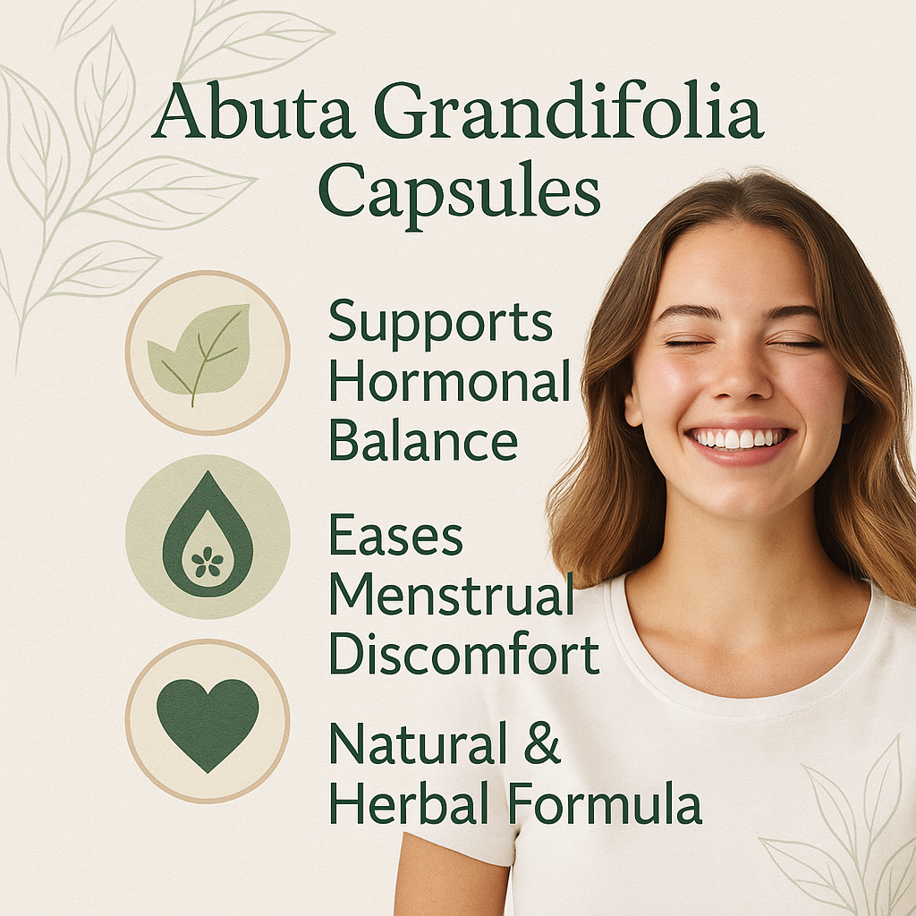 Organic Abuta Grandifolia Capsules – Vegan, Non‑GMO, Natural Herbal Supplement for Women’s Wellness & Digestive Support
