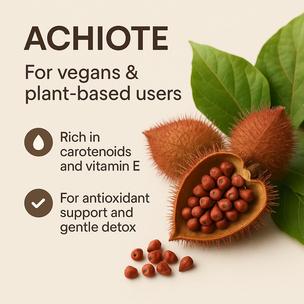 Organic Achiote (Annatto) Capsules – Vegan, Non‑GMO, Antioxidant Support Supplement