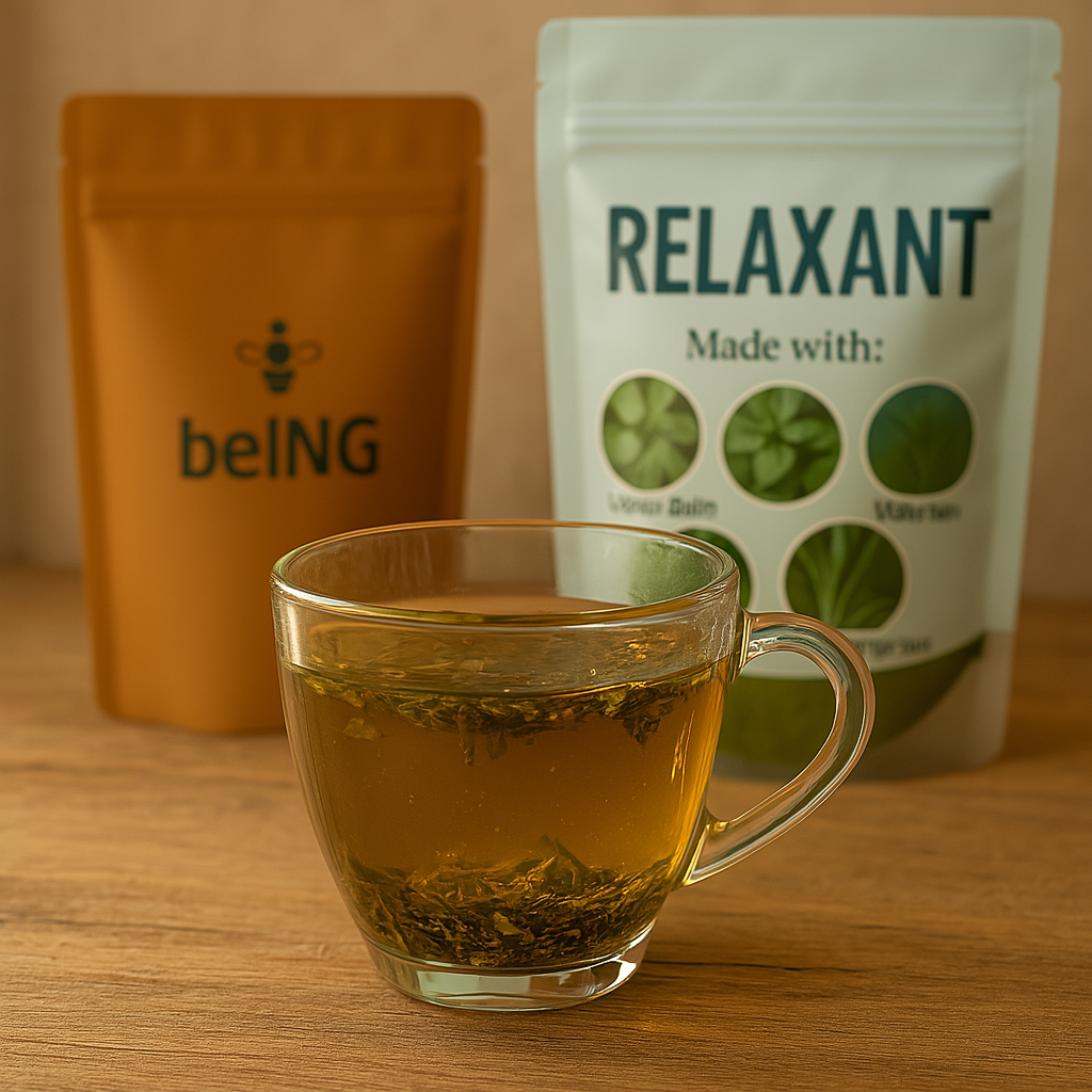 Natural Relaxation Blend, Herbal Sleep Support, Melissa, Valerian, Passionflower, Lemon Balm, Non-GMO, Vegan Calming Supplement