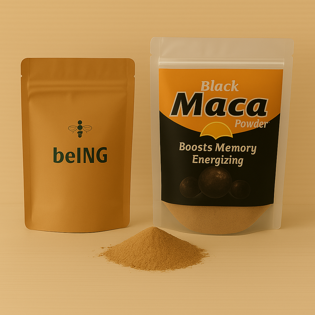 Black Maca Powder, Gelatinized Peruvian Superfood, Vegan, Non-GMO, Natural Energy and Hormone Support