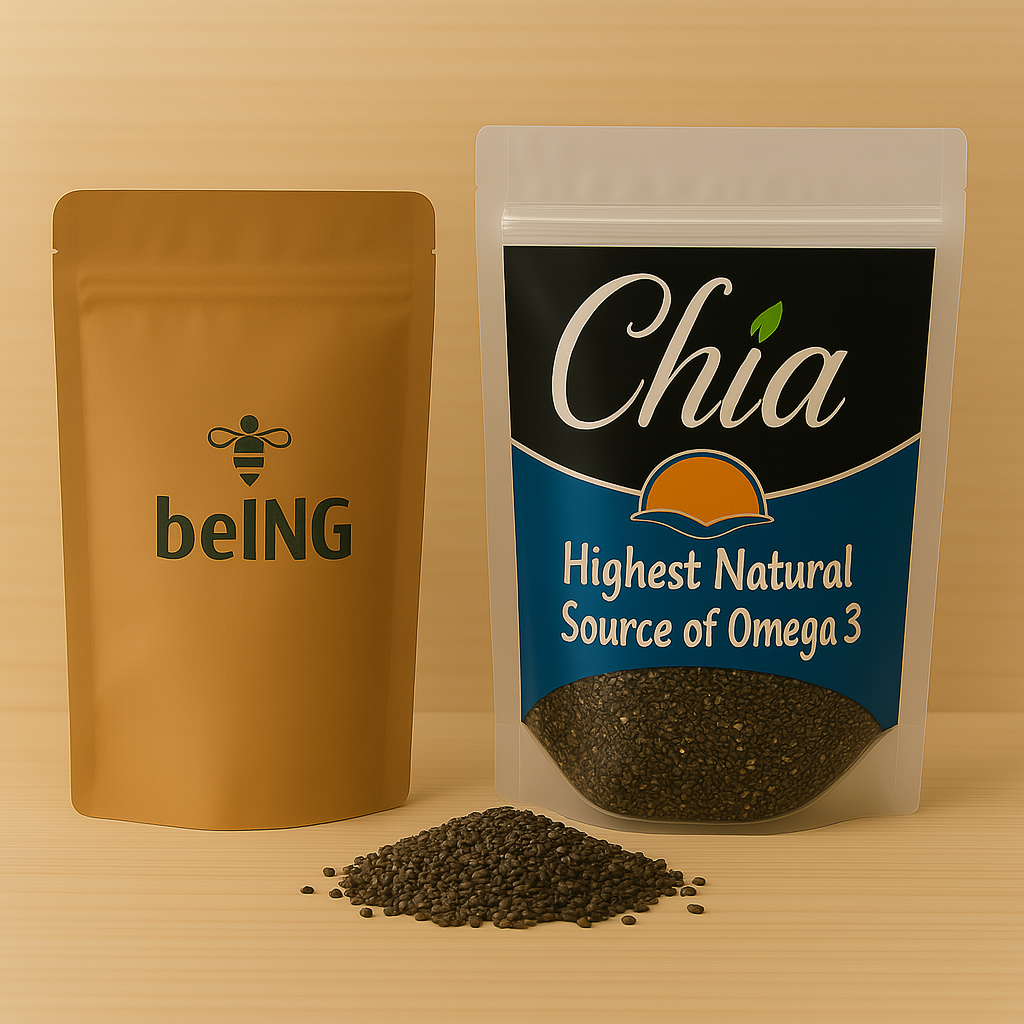 Organic Chia, Vegan, Non-GMO, Raw Superfood, Natural Omega-3 & Fiber Source, Plant-Based Supplement