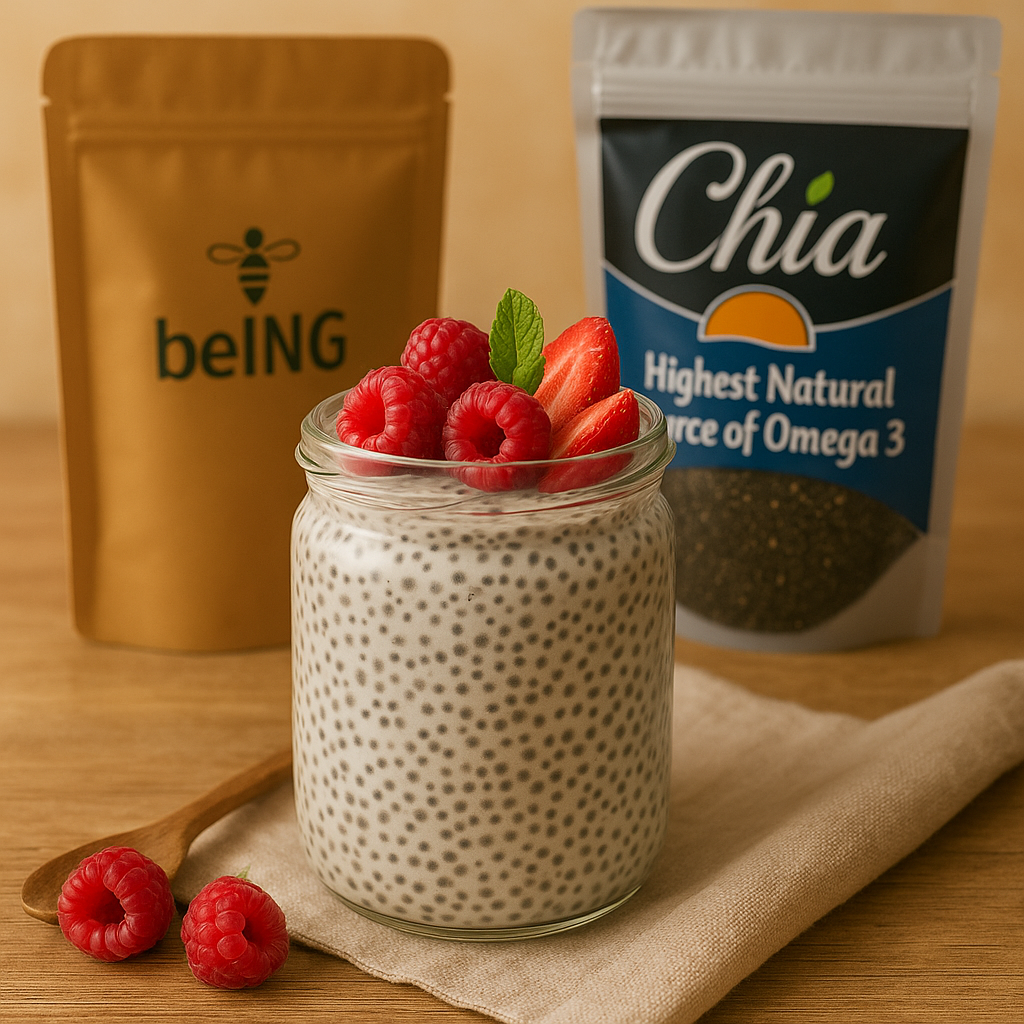 Organic Chia, Vegan, Non-GMO, Raw Superfood, Natural Omega-3 & Fiber Source, Plant-Based Supplement