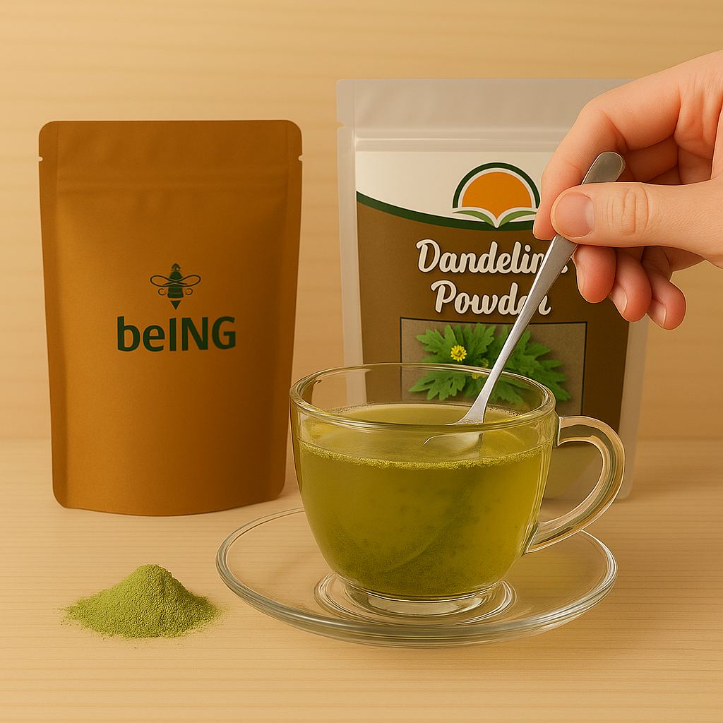 Organic Dandelion Powder – 100% Natural Root & Leaf, Vegan, Non-GMO Herbal Supplement