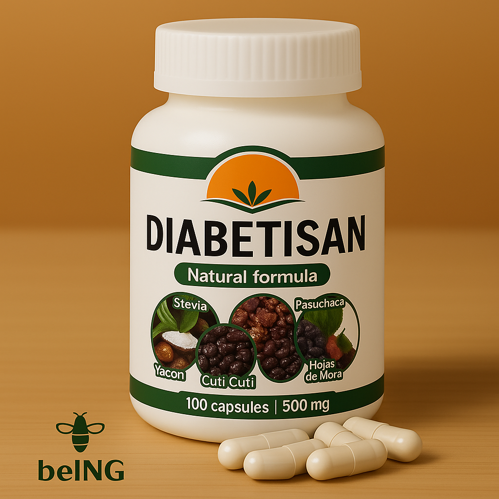 Diabetisan Capsules | Natural Herbal Blend with Yacón, Stevia, Pasuchaca & Mulberry Leaves | Vegan, Non-GMO, Plant-Based Wellness