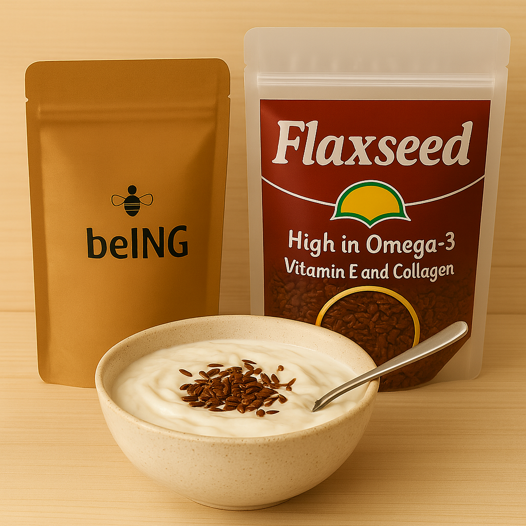 Flaxseed, Whole Natural Seeds, Vegan, Non-GMO, Omega-3 and Fiber Rich, Gluten-Free, Plant-Based Superfood
