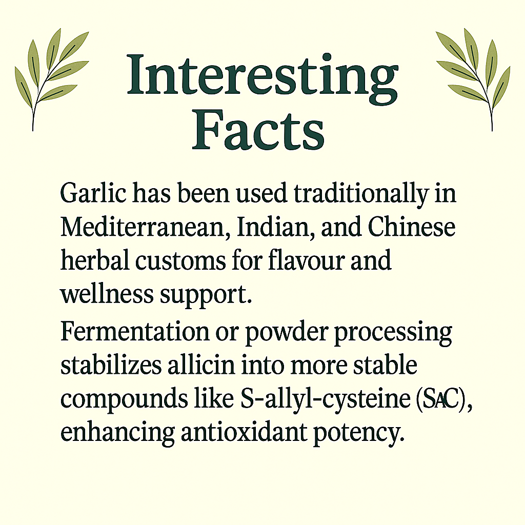 Organic Garlic Capsules – Vegan, Non‑GMO, Natural Garlic Supplement with Allicin Support
