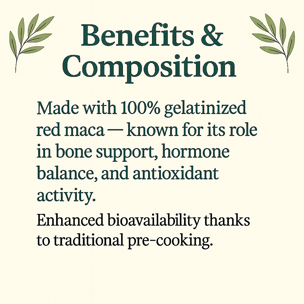 Gelatinized Red Maca Capsules | Hormonal & Bone Support | Lepidium Peruvianum | Vegan, Non-GMO, Natural Antioxidant
