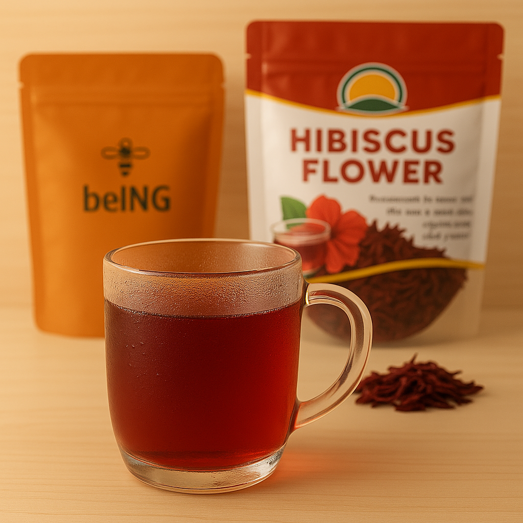 Organic Hibiscus Flower – 100% Natural Dried Petals, Herbal Tea, Vegan, Non-GMO
