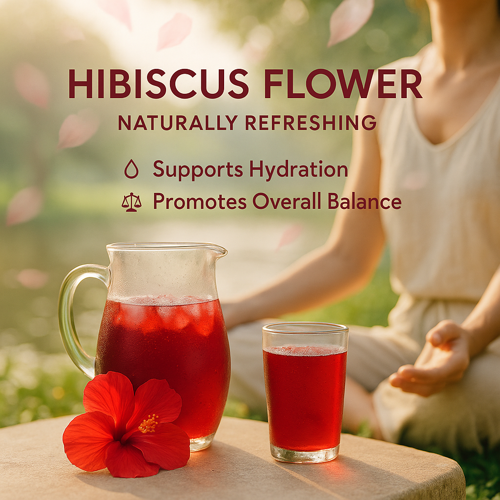 Organic Hibiscus Flower – 100% Natural Dried Petals, Herbal Tea, Vegan, Non-GMO