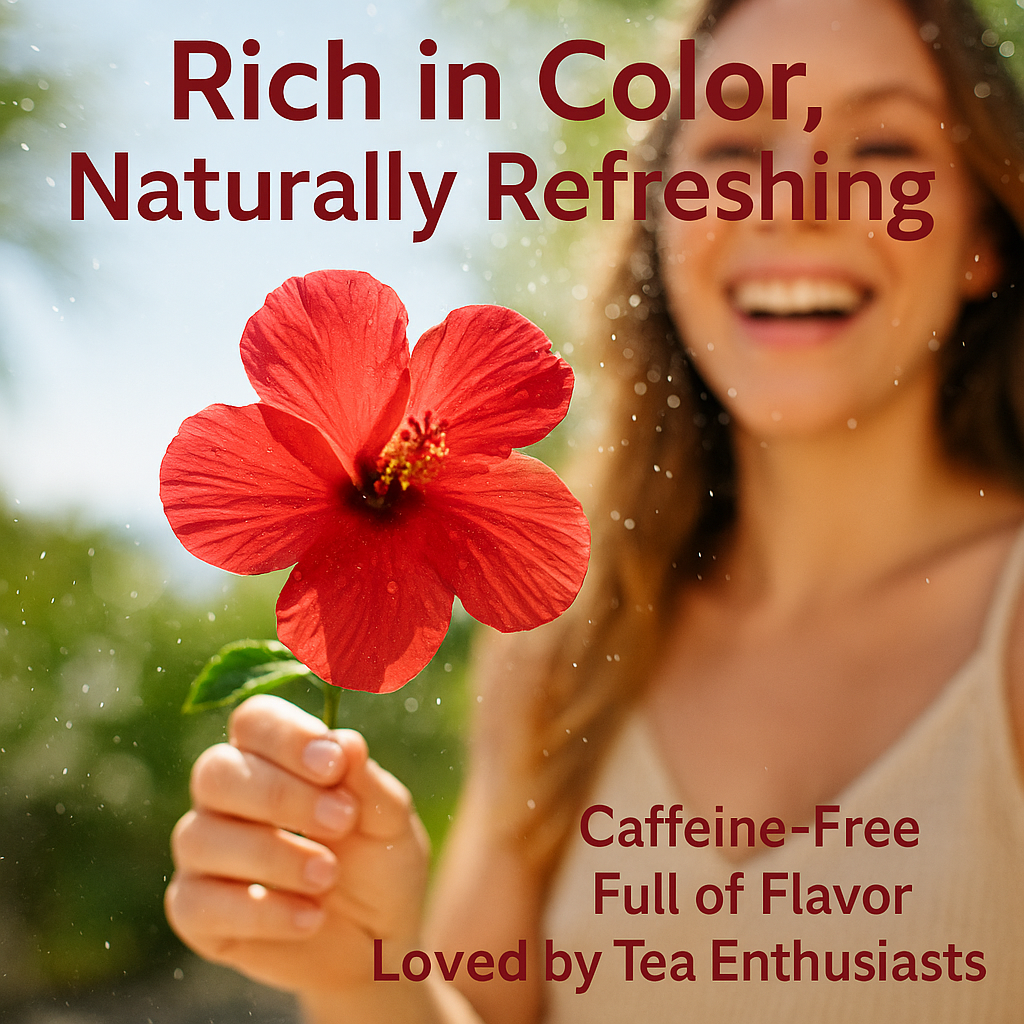 Organic Hibiscus Flower – 100% Natural Dried Petals, Herbal Tea, Vegan, Non-GMO