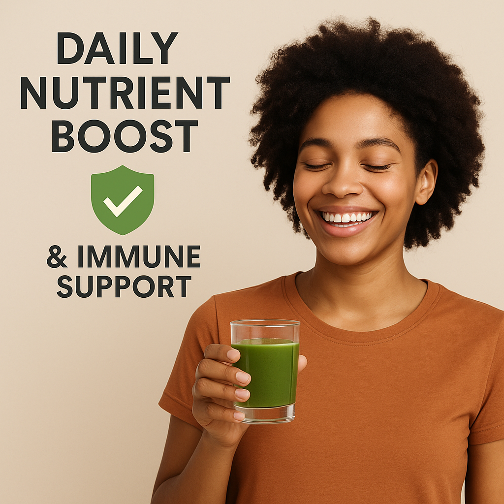 Moringa Powder, Organic Superfood Leaf, Vegan, Non-GMO, Natural Energy and Immune Support, Green Nutrient-Rich Supplement