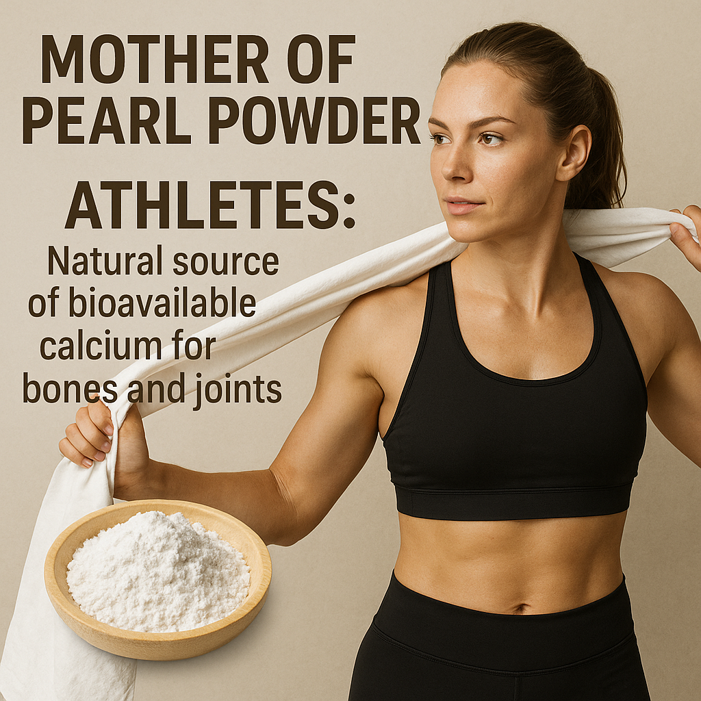 Organic Mother of Pearl Powder – Natural Calcium Supplement, Fine Cosmetic Grade, Non-GMO, Eco-Friendly