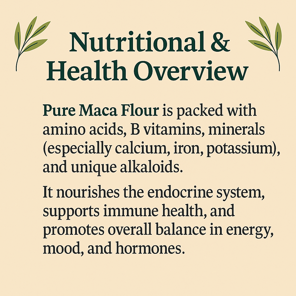 Pure Maca Powder, Peruvian Superfood, Natural Energy and Hormone Support, Vegan, Non-GMO, Plant-Based Adaptogen