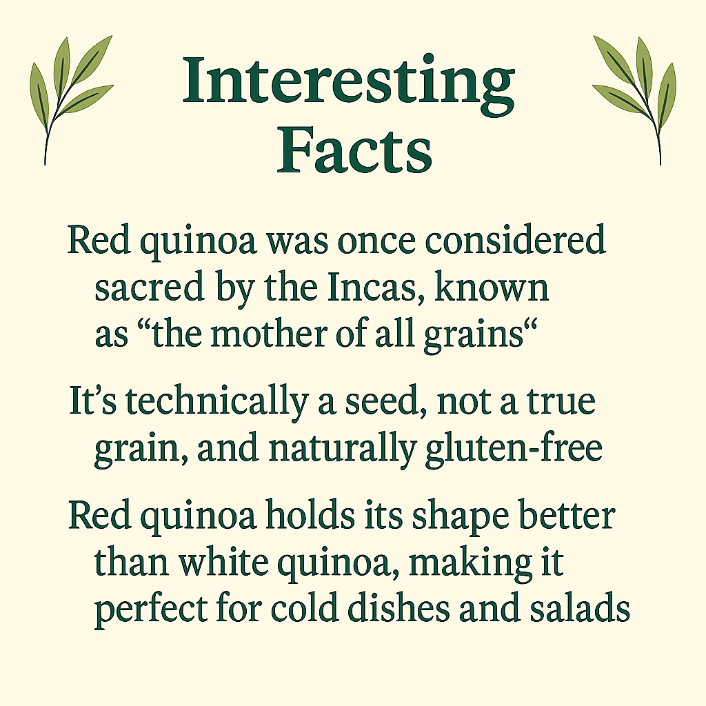 Red Quinoa, Organic Peruvian Supergrain, High Protein and Fiber, Gluten-Free, Vegan, Non-GMO, Whole Plant-Based Food
