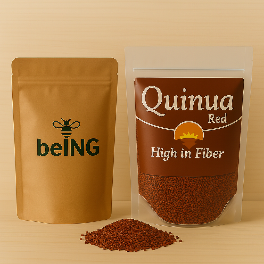Red Quinoa, Organic Peruvian Supergrain, High Protein and Fiber, Gluten-Free, Vegan, Non-GMO, Whole Plant-Based Food