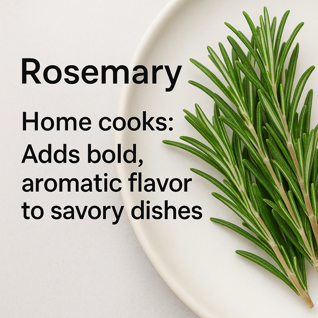 Rosemary Powder, Natural Culinary and Herbal Ingredient, Vegan, Non-GMO, Dried Herb, Aromatic Seasoning and Tea Blend