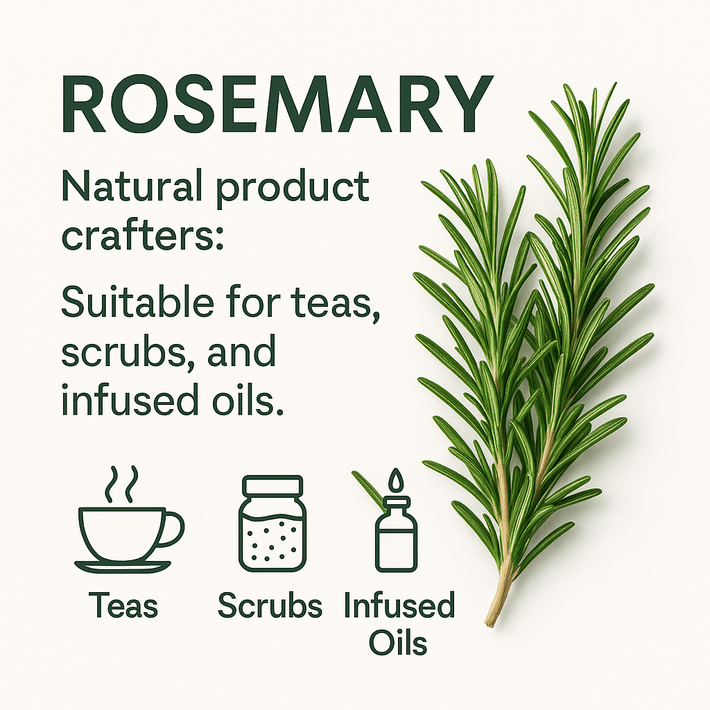 Rosemary Powder, Natural Culinary and Herbal Ingredient, Vegan, Non-GMO, Dried Herb, Aromatic Seasoning and Tea Blend