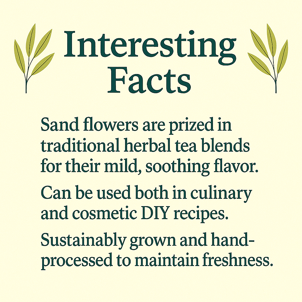 Organic Sand Flower Powder – 100% Natural, Vegan, Non-GMO, Herbal Superfood