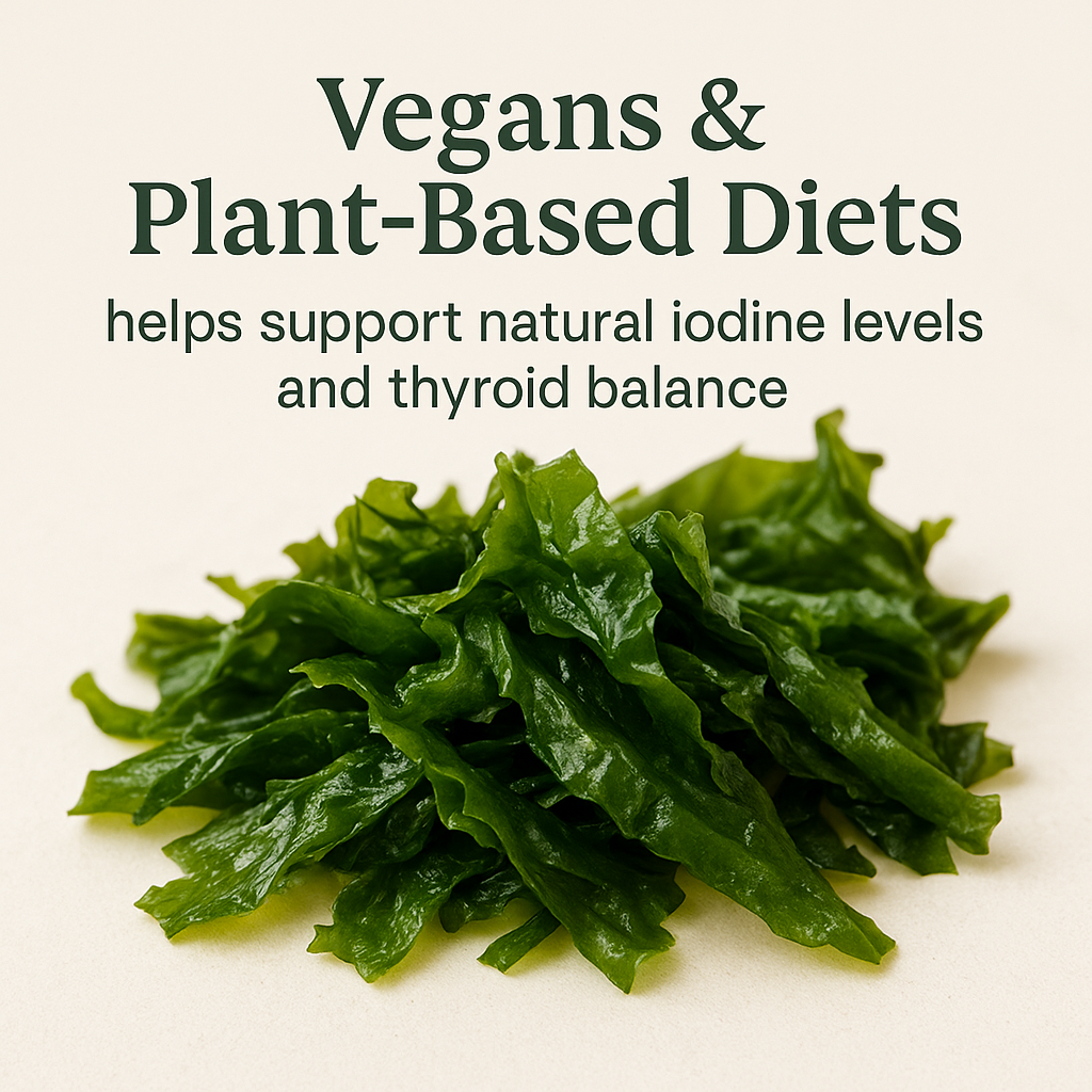 Organic Seaweed Capsules – Natural Iodine & Mineral Support · Vegan · Non-GMO Superfood Supplement