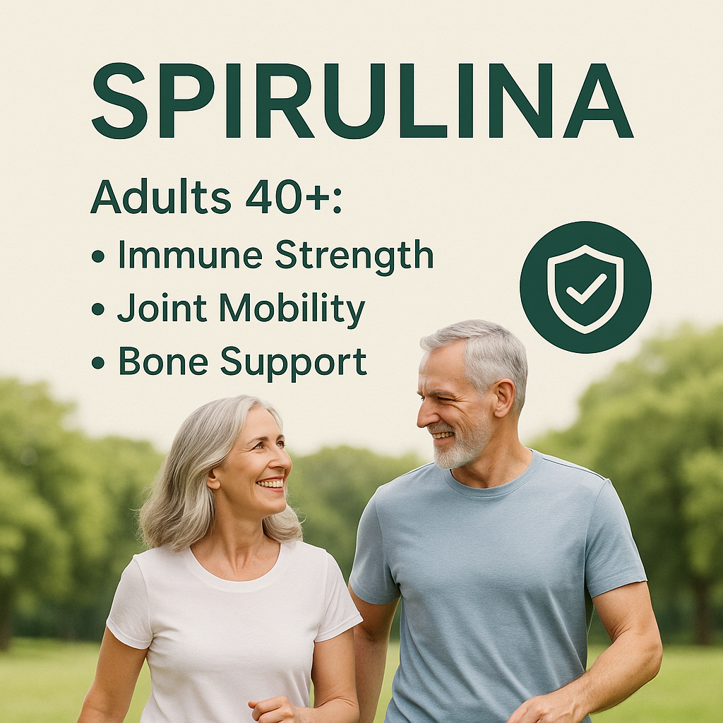 Spirulina Capsules | Natural Superfood Supplement | Arthrospira Platensis | Vegan, Non-GMO, Immune & Energy Support