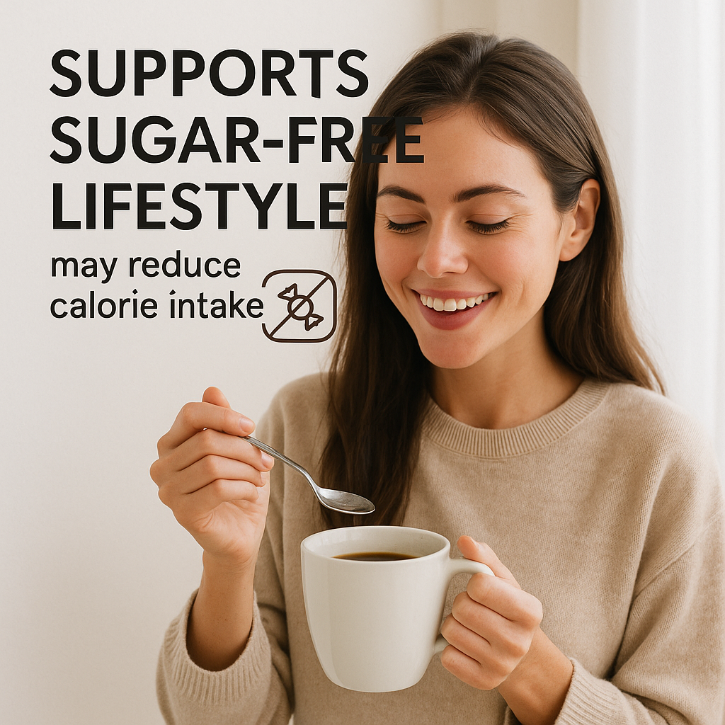 Organic Stevia Powder, Vegan, Non-GMO, Natural Sweetener, Zero Calorie Sugar Alternative, Plant-Based Extract