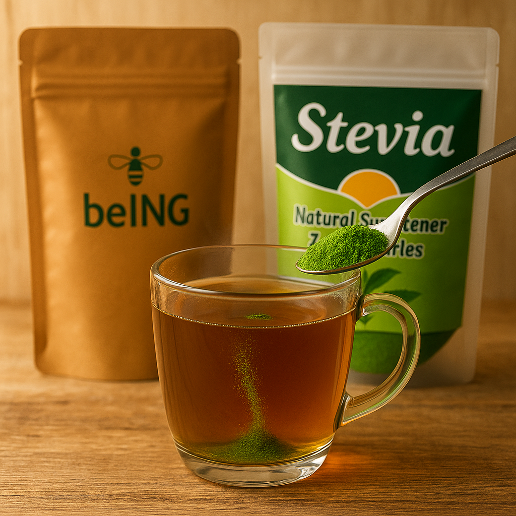 Organic Stevia Powder, Vegan, Non-GMO, Natural Sweetener, Zero Calorie Sugar Alternative, Plant-Based Extract