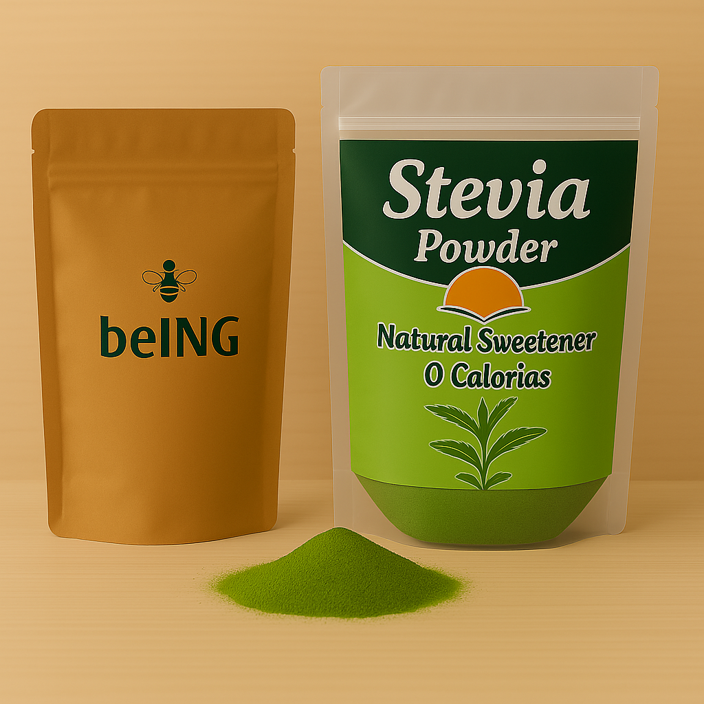 Organic Stevia Powder, Vegan, Non-GMO, Natural Sweetener, Zero Calorie Sugar Alternative, Plant-Based Extract
