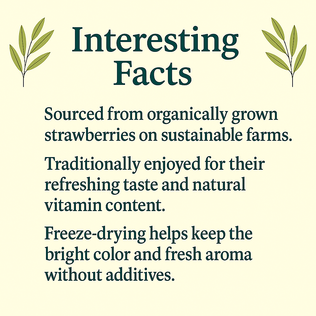 Organic Strawberry Powder – 100% Natural Freeze-Dried, Vegan, Non-GMO Superfood Supplement