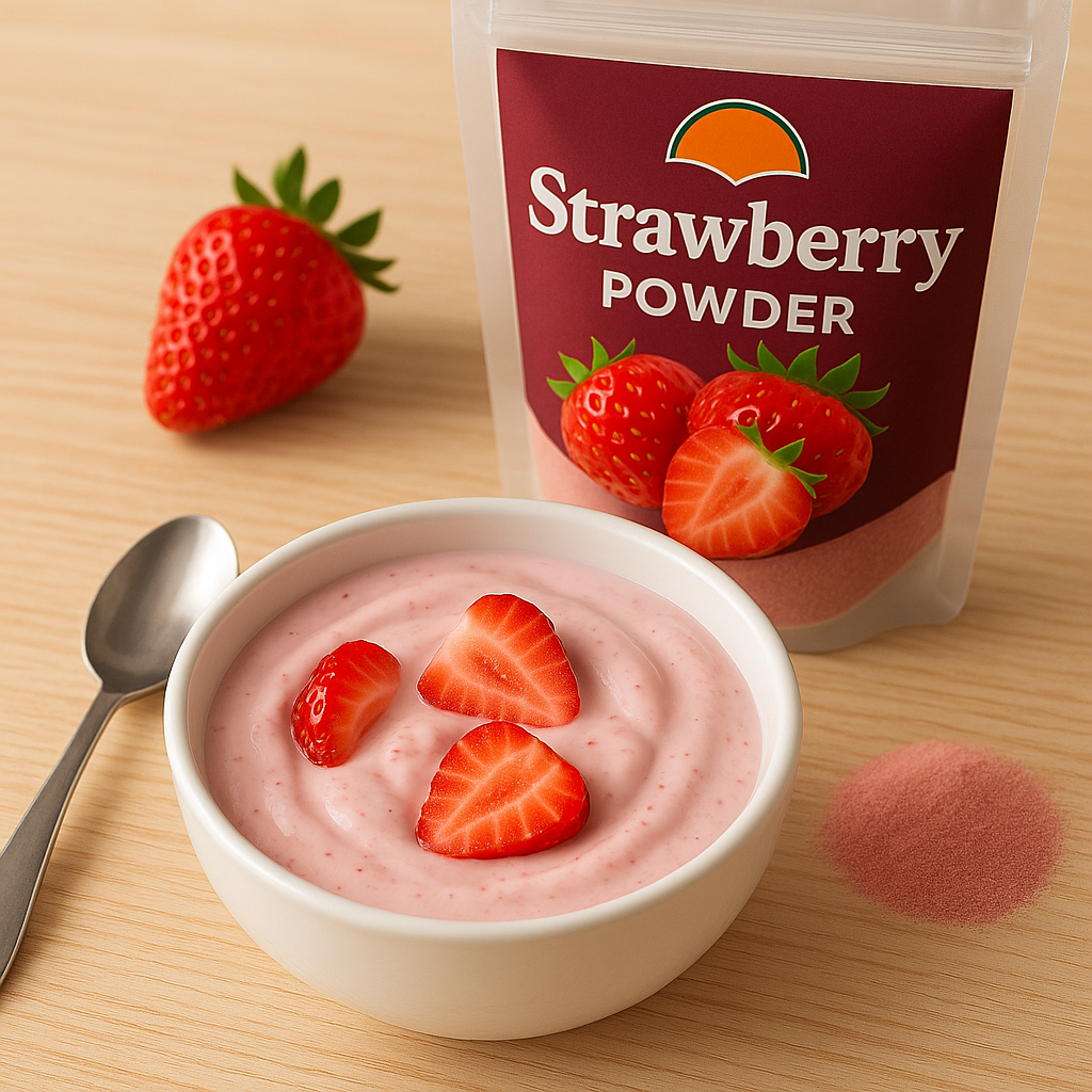 Organic Strawberry Powder – 100% Natural Freeze-Dried, Vegan, Non-GMO Superfood Supplement