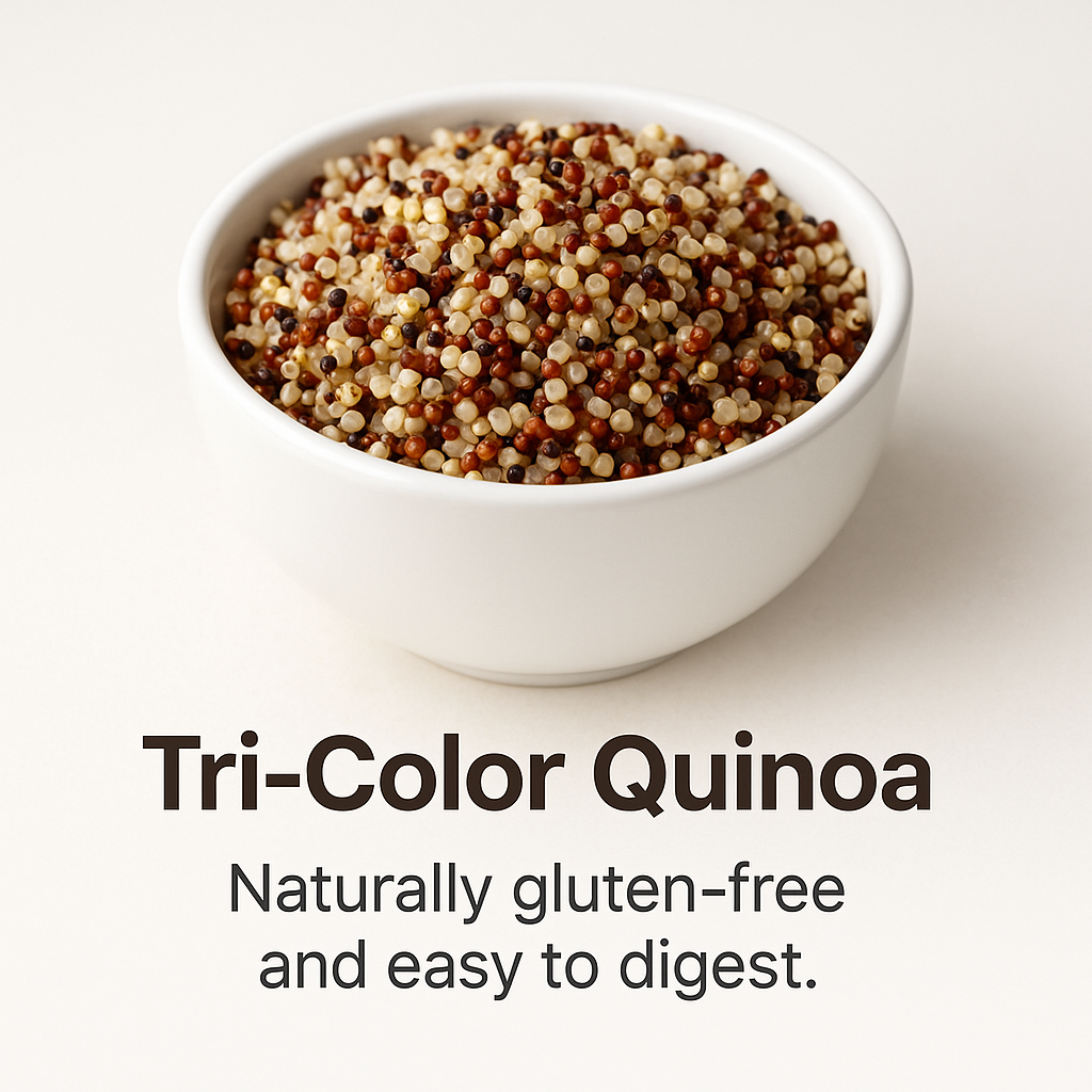 Tri-Color Quinoa, Organic Andean Supergrain Blend, Vegan, Gluten-Free, Non-GMO, High Protein and Fiber Whole Food