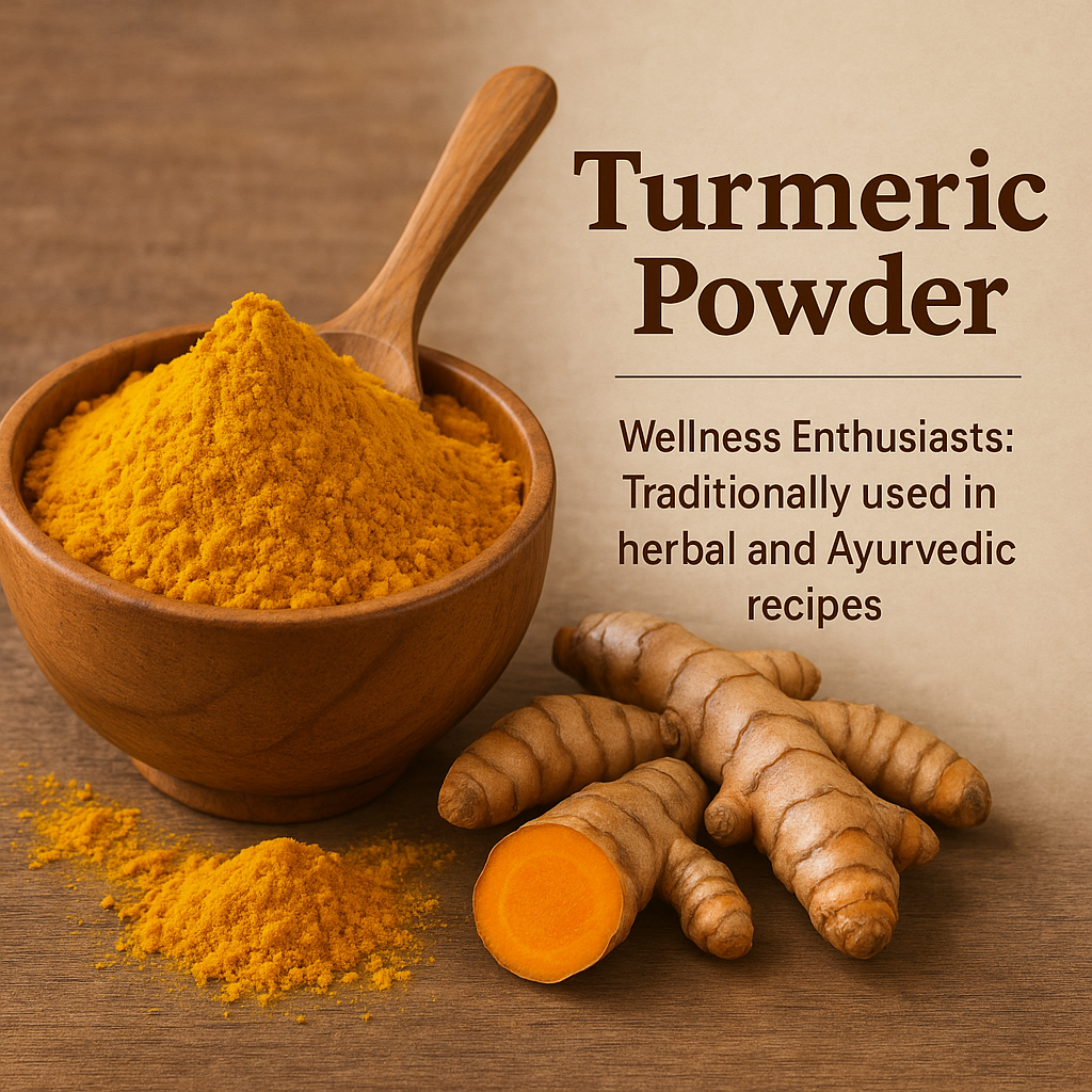 Organic Turmeric Powder – 100% Natural Ground Root, Vegan, Non-GMO, Golden Superfood