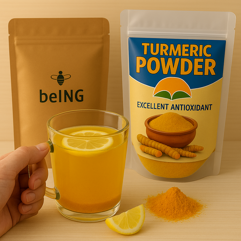 Organic Turmeric Powder – 100% Natural Ground Root, Vegan, Non-GMO, Golden Superfood