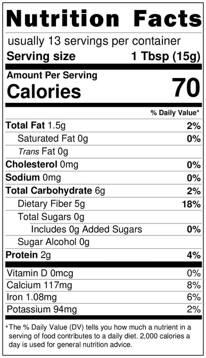 Organic Chia, Vegan, Non-GMO, Raw Superfood, Natural Omega-3 & Fiber Source, Plant-Based Supplement