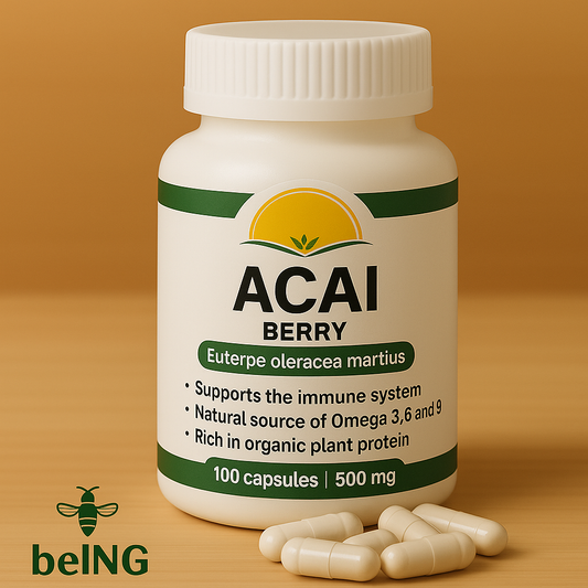Organic Acai Berry Capsules – Vegan, Non‑GMO, Freeze‑Dried Antioxidant Supplement for Heart, Immune & Digestive Wellness