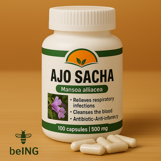 Organic Ajo Sacha Capsules – Wild Amazon Garlic Vine, Vegan · Non‑GMO Natural Botanical Support