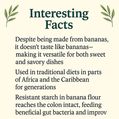 Banana Powder, Natural Fruit Powder, Vegan, Non-GMO, Gluten-Free, Raw Superfood, Smoothie and Baking Ingredient