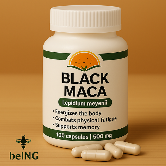 Black Maca Capsules | Natural Energy & Memory Support | Lepidium meyenii | Vegan, Non-GMO, Plant-Based Supplement