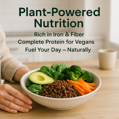 Black Quinoa, Organic Andean Supergrain, High Protein and Fiber, Vegan, Gluten-Free, Non-GMO, Whole Plant-Based Food