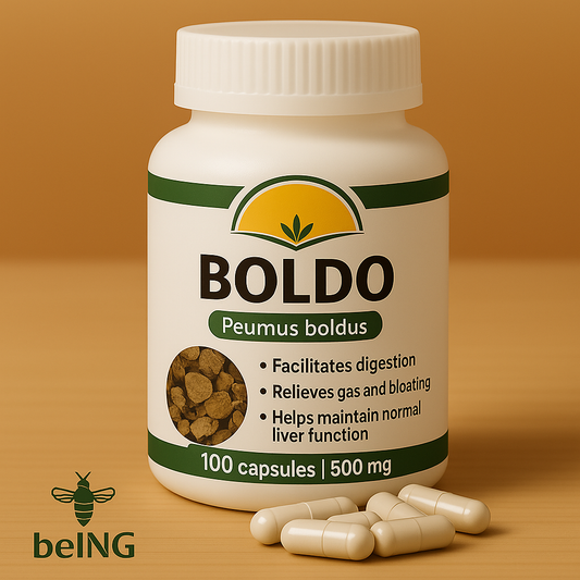 Organic Boldo Capsules – Peumus boldus – Herbal Digestive Support – Vegan, Non-GMO, Natural Supplement