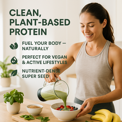 Organic Canary Seed Capsules – Alpiste Plant‑Based Protein & Metabolic Support · Vegan · Non‑GMO Superfood