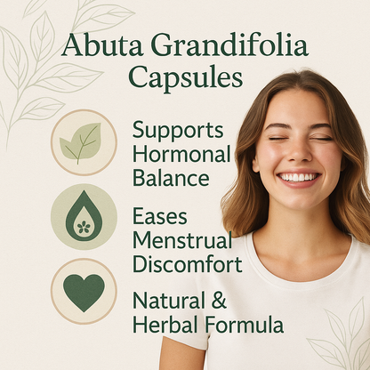 Organic Abuta Grandifolia Capsules – Vegan, Non‑GMO, Natural Herbal Supplement for Women’s Wellness & Digestive Support